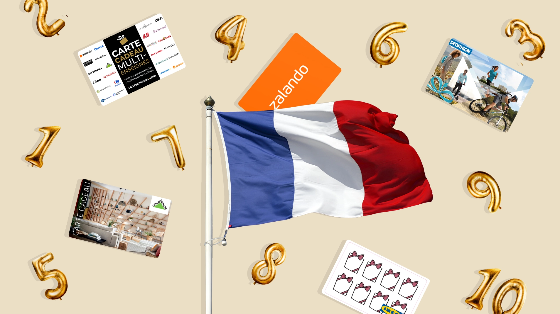 Les meilleures cartes cadeaux